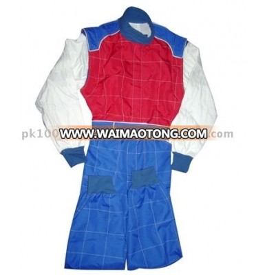 Car Racing Single Layer Suit Best Combination with Red Blue White